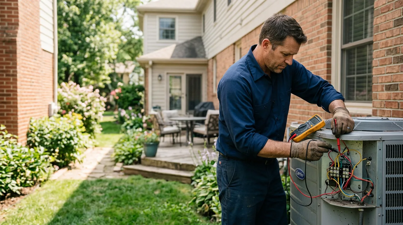 HVAC technician working near Deweyville, UT